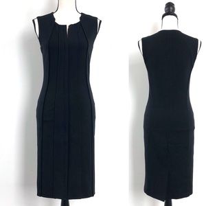 DVF • Alexandria Front Zipper Bodycon Dress Black